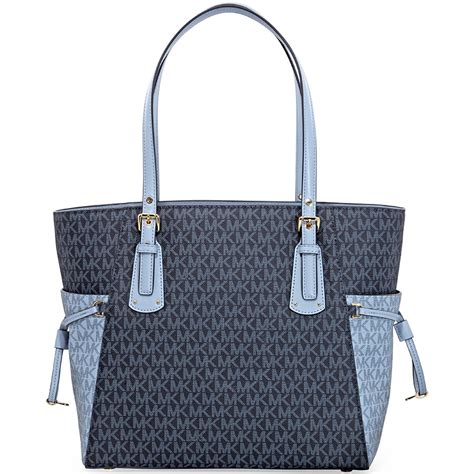 blue michael kors purses